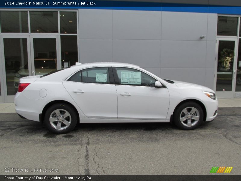 Summit White / Jet Black 2014 Chevrolet Malibu LT