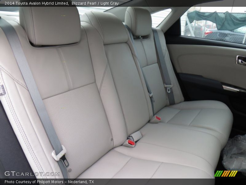 Blizzard Pearl / Light Gray 2014 Toyota Avalon Hybrid Limited