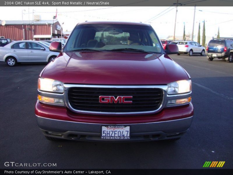 Sport Red Metallic / Neutral/Shale 2004 GMC Yukon SLE 4x4