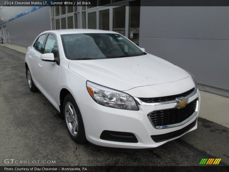 Summit White / Jet Black 2014 Chevrolet Malibu LT