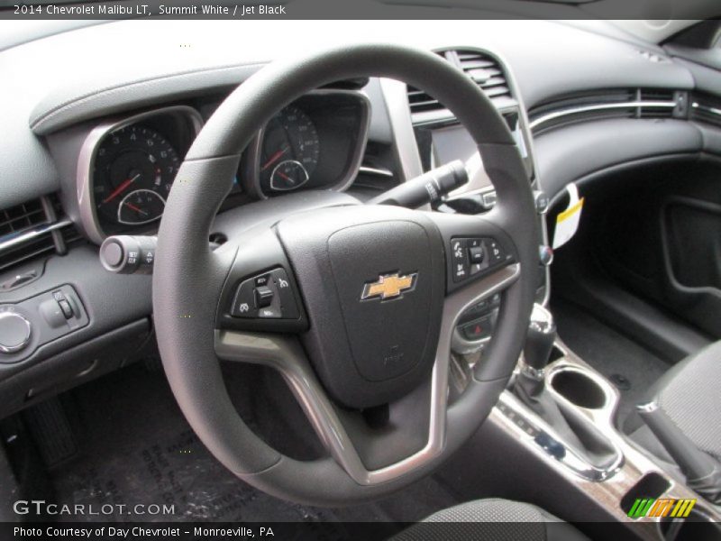 Summit White / Jet Black 2014 Chevrolet Malibu LT