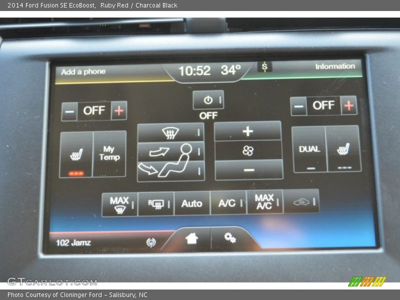 Ruby Red / Charcoal Black 2014 Ford Fusion SE EcoBoost