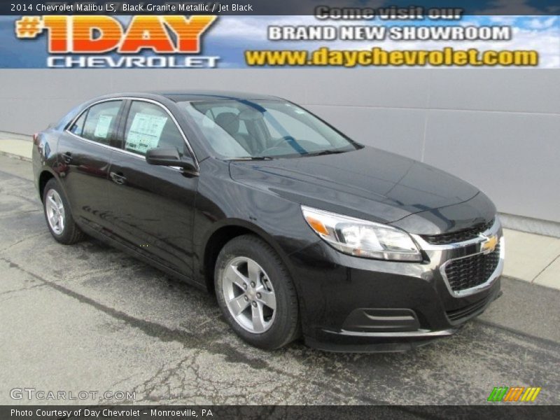 Black Granite Metallic / Jet Black 2014 Chevrolet Malibu LS