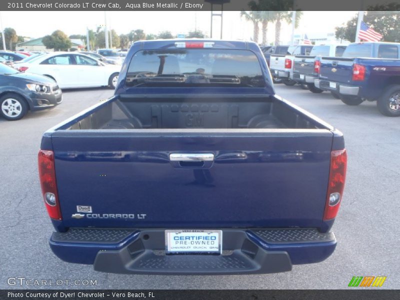 Aqua Blue Metallic / Ebony 2011 Chevrolet Colorado LT Crew Cab