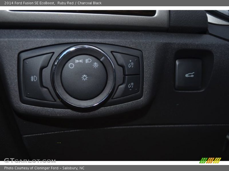 Ruby Red / Charcoal Black 2014 Ford Fusion SE EcoBoost