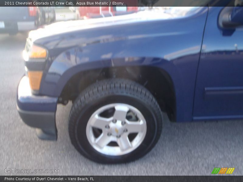 Aqua Blue Metallic / Ebony 2011 Chevrolet Colorado LT Crew Cab