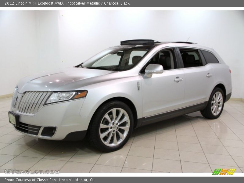 Ingot Silver Metallic / Charcoal Black 2012 Lincoln MKT EcoBoost AWD