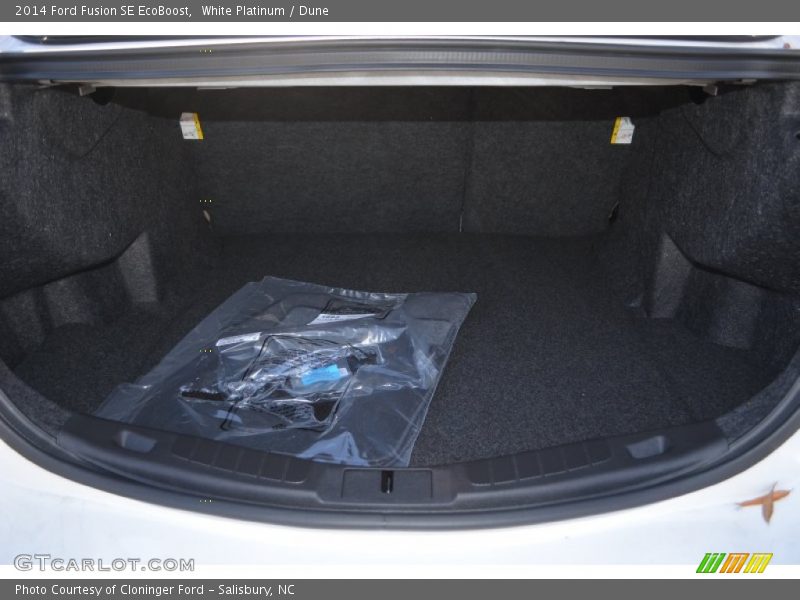 White Platinum / Dune 2014 Ford Fusion SE EcoBoost
