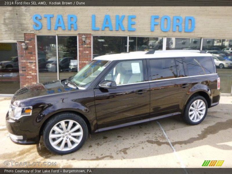 Kodiak Brown / Dune 2014 Ford Flex SEL AWD