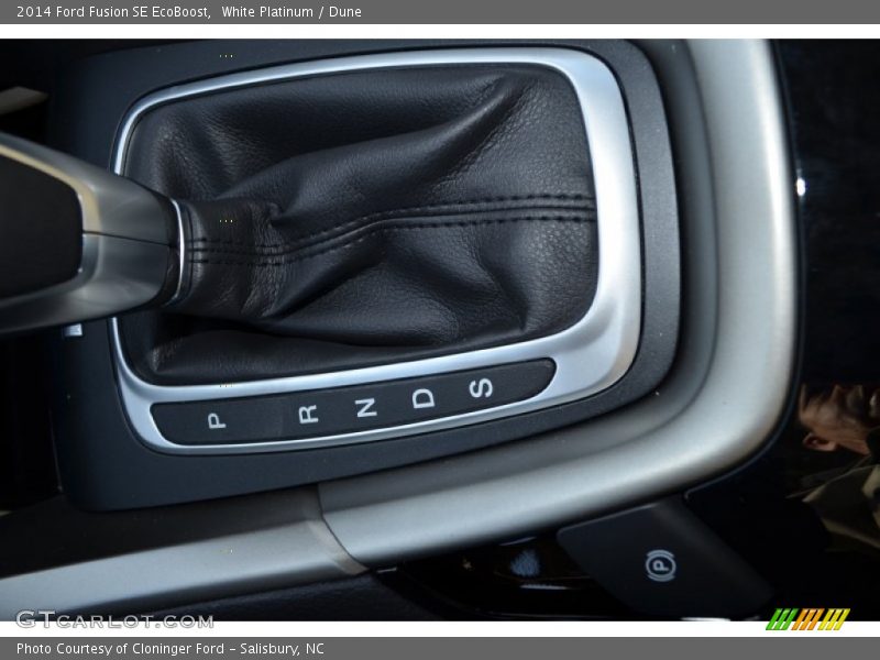 White Platinum / Dune 2014 Ford Fusion SE EcoBoost