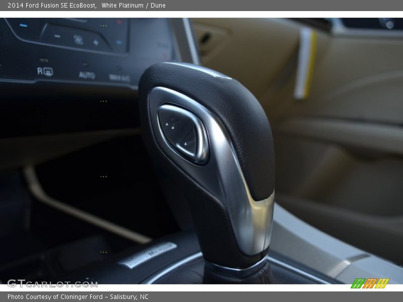 White Platinum / Dune 2014 Ford Fusion SE EcoBoost