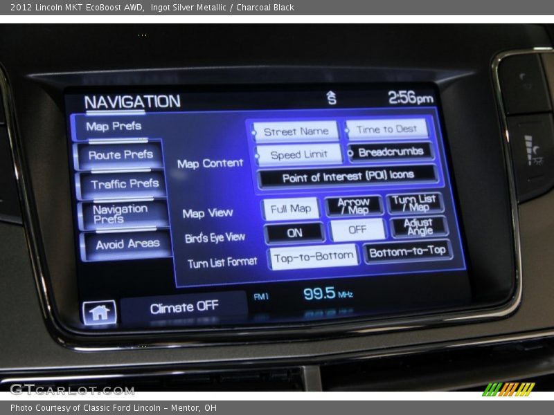 Ingot Silver Metallic / Charcoal Black 2012 Lincoln MKT EcoBoost AWD