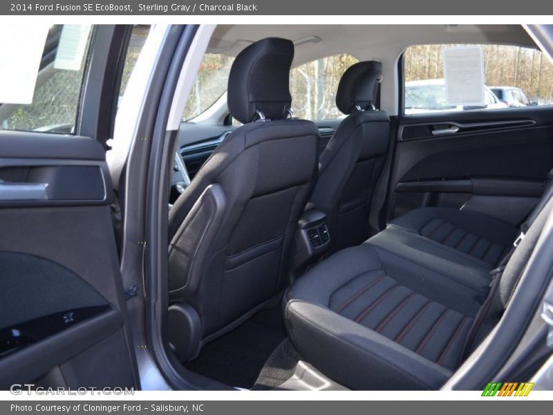 Sterling Gray / Charcoal Black 2014 Ford Fusion SE EcoBoost