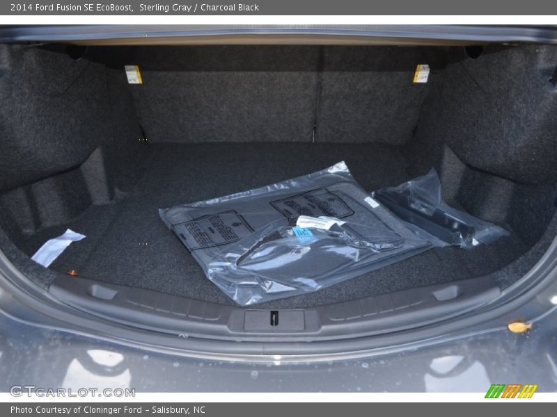 Sterling Gray / Charcoal Black 2014 Ford Fusion SE EcoBoost