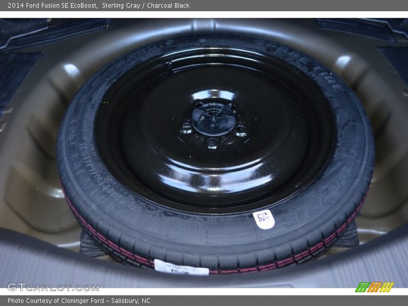 Sterling Gray / Charcoal Black 2014 Ford Fusion SE EcoBoost