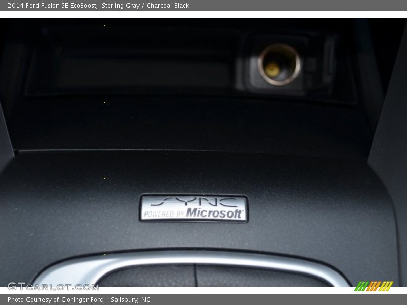 Sterling Gray / Charcoal Black 2014 Ford Fusion SE EcoBoost