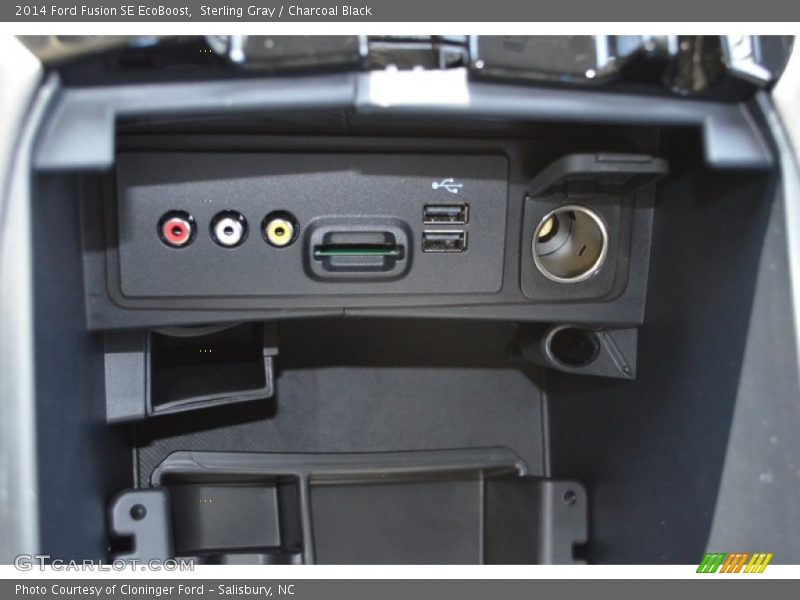 Sterling Gray / Charcoal Black 2014 Ford Fusion SE EcoBoost