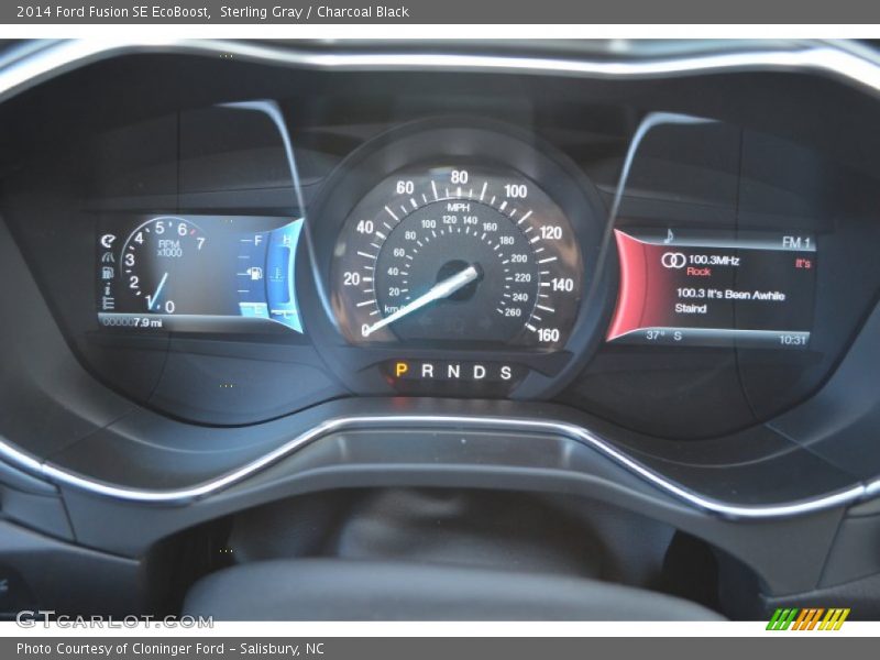 Sterling Gray / Charcoal Black 2014 Ford Fusion SE EcoBoost
