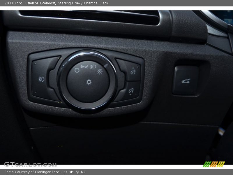 Sterling Gray / Charcoal Black 2014 Ford Fusion SE EcoBoost