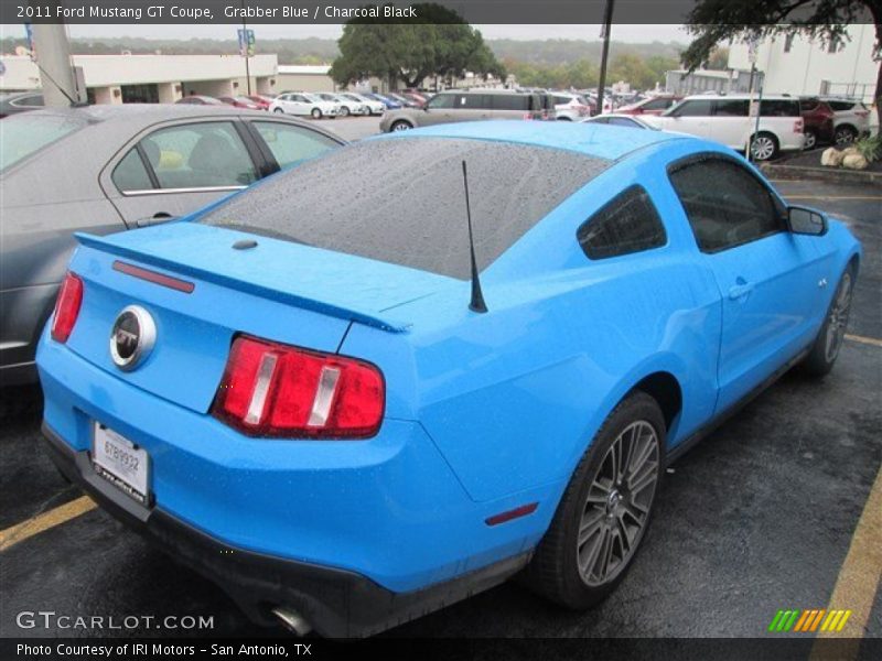 Grabber Blue / Charcoal Black 2011 Ford Mustang GT Coupe