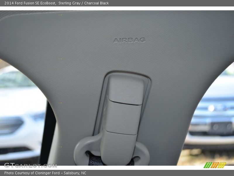 Sterling Gray / Charcoal Black 2014 Ford Fusion SE EcoBoost