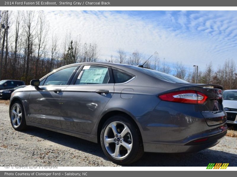 Sterling Gray / Charcoal Black 2014 Ford Fusion SE EcoBoost