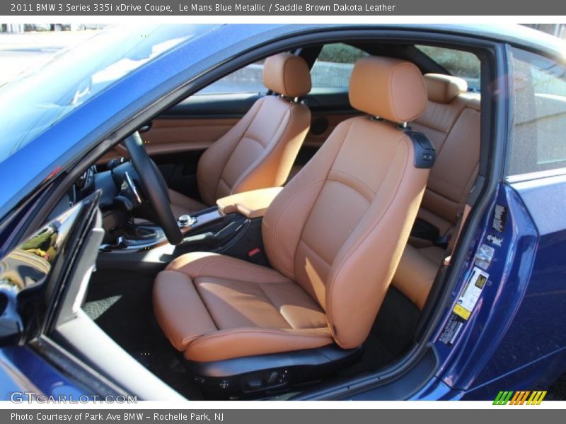 Le Mans Blue Metallic / Saddle Brown Dakota Leather 2011 BMW 3 Series 335i xDrive Coupe