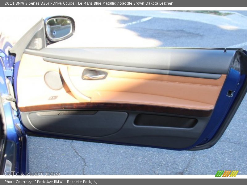 Le Mans Blue Metallic / Saddle Brown Dakota Leather 2011 BMW 3 Series 335i xDrive Coupe