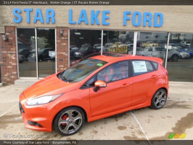 Molten Orange / ST Recaro Molten Orange 2014 Ford Fiesta ST Hatchback
