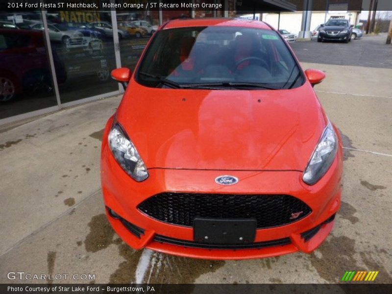 Molten Orange / ST Recaro Molten Orange 2014 Ford Fiesta ST Hatchback