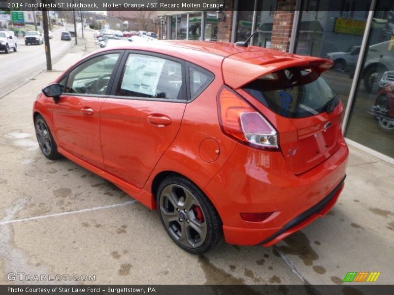 Molten Orange / ST Recaro Molten Orange 2014 Ford Fiesta ST Hatchback