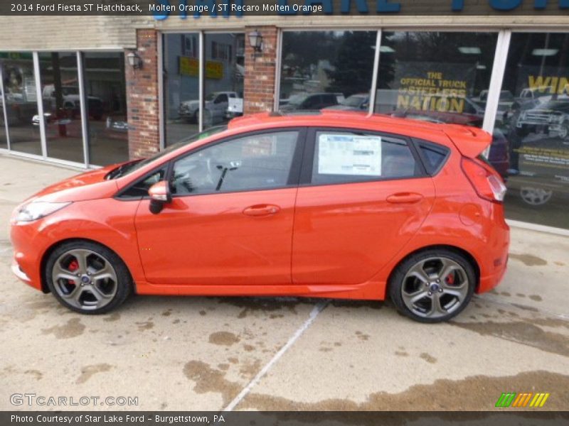 Molten Orange / ST Recaro Molten Orange 2014 Ford Fiesta ST Hatchback