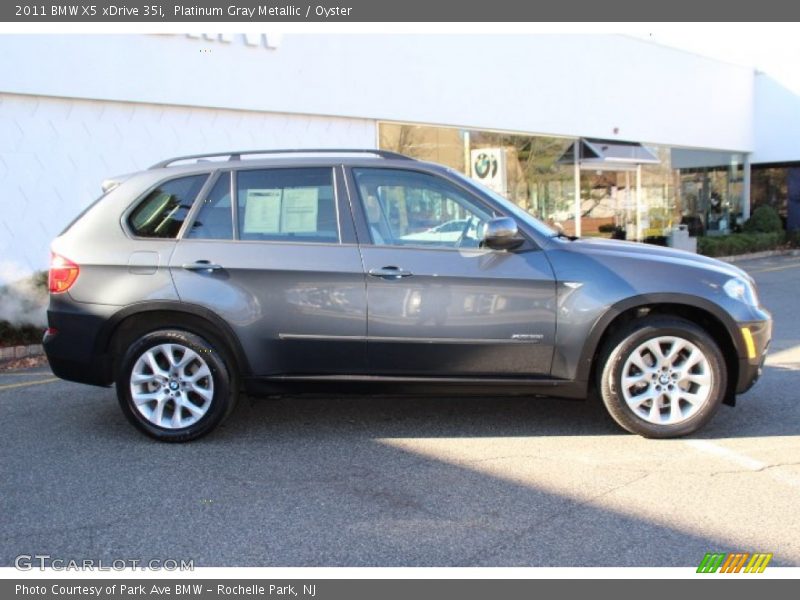 Platinum Gray Metallic / Oyster 2011 BMW X5 xDrive 35i