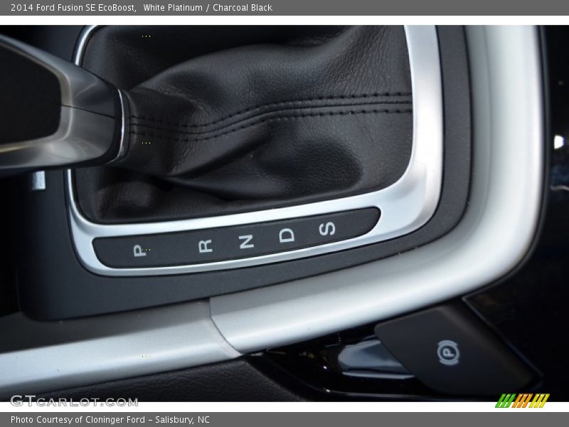 White Platinum / Charcoal Black 2014 Ford Fusion SE EcoBoost