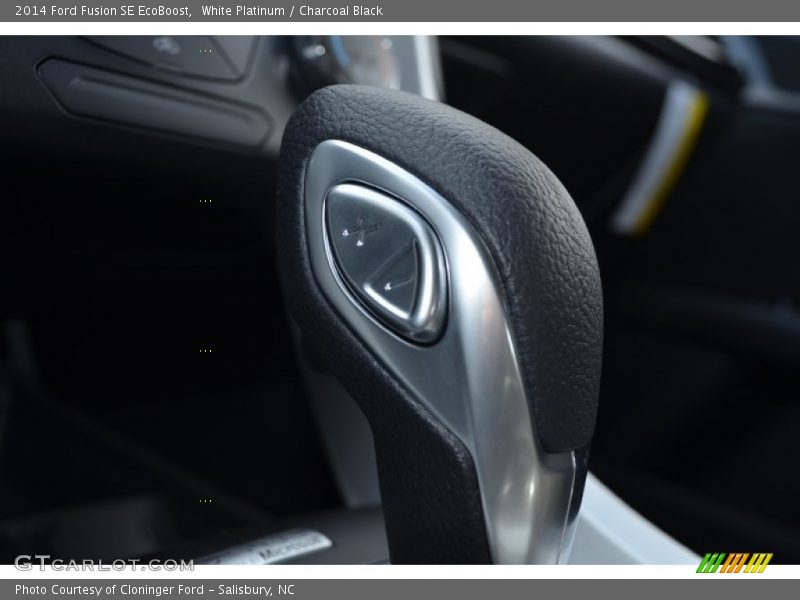 White Platinum / Charcoal Black 2014 Ford Fusion SE EcoBoost
