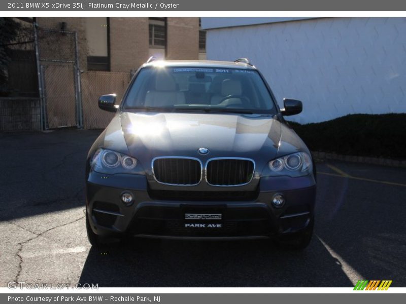 Platinum Gray Metallic / Oyster 2011 BMW X5 xDrive 35i