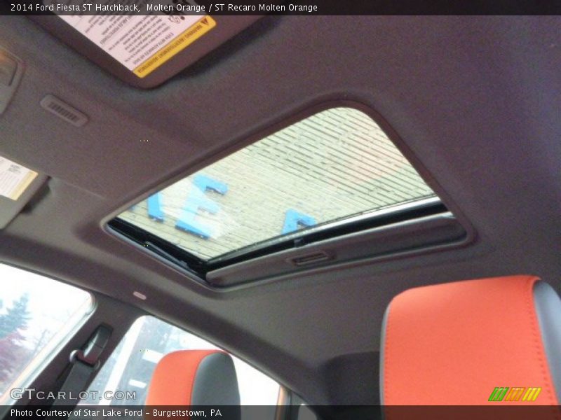 Molten Orange / ST Recaro Molten Orange 2014 Ford Fiesta ST Hatchback