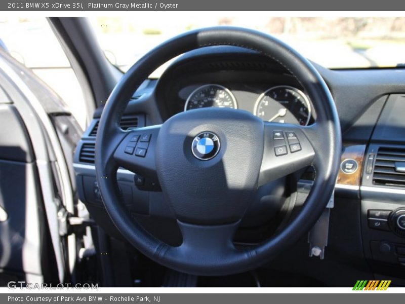 Platinum Gray Metallic / Oyster 2011 BMW X5 xDrive 35i