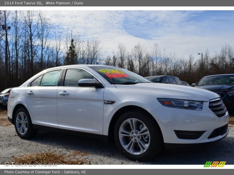 White Platinum / Dune 2014 Ford Taurus SEL