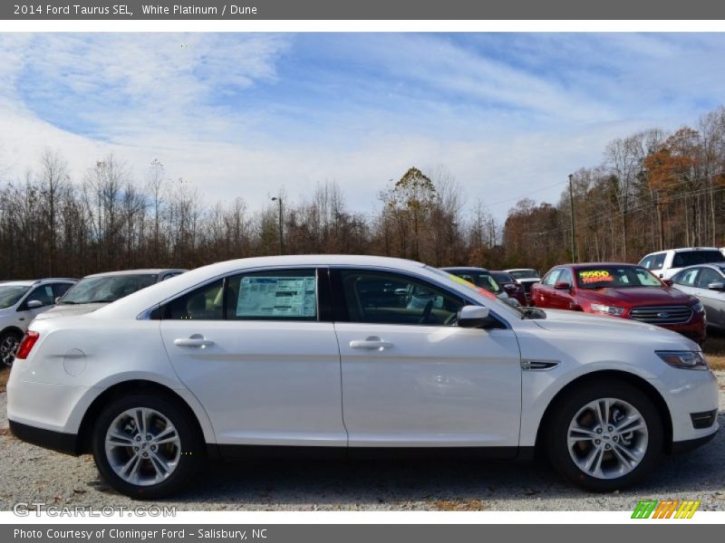 White Platinum / Dune 2014 Ford Taurus SEL