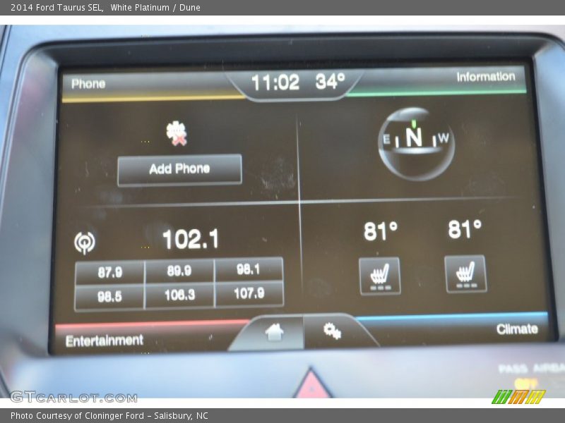 White Platinum / Dune 2014 Ford Taurus SEL