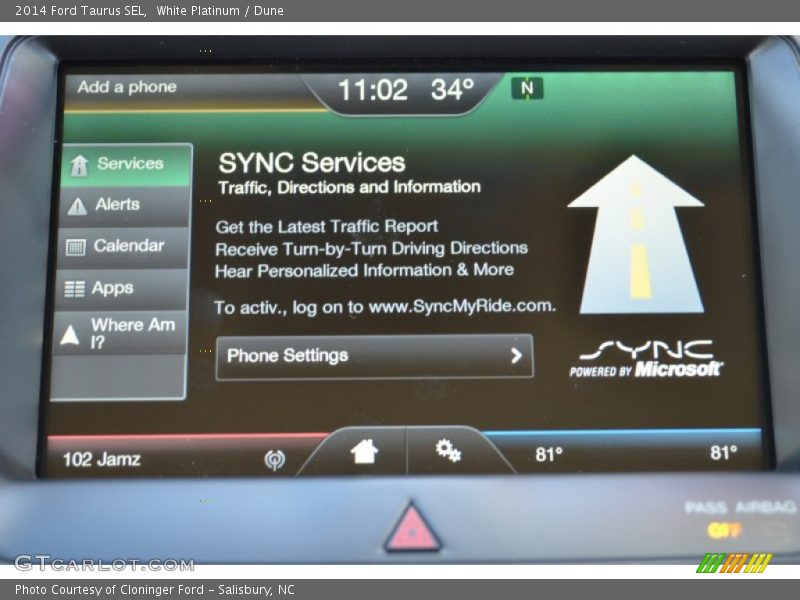 White Platinum / Dune 2014 Ford Taurus SEL