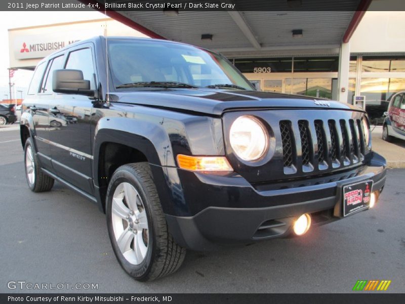 Brilliant Black Crystal Pearl / Dark Slate Gray 2011 Jeep Patriot Latitude 4x4