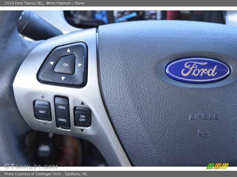 White Platinum / Dune 2014 Ford Taurus SEL