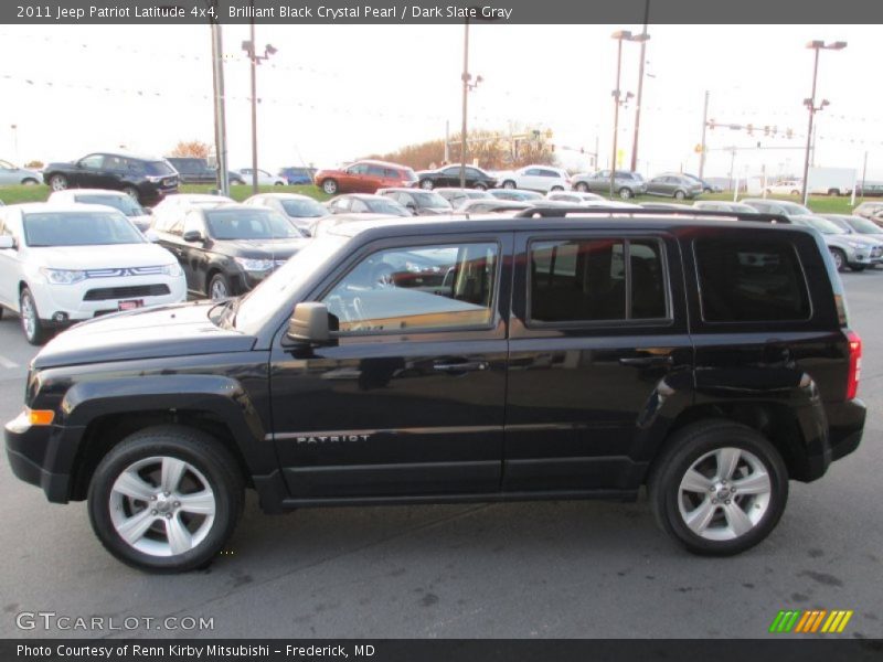 Brilliant Black Crystal Pearl / Dark Slate Gray 2011 Jeep Patriot Latitude 4x4