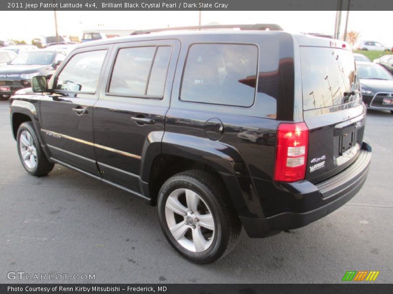 Brilliant Black Crystal Pearl / Dark Slate Gray 2011 Jeep Patriot Latitude 4x4