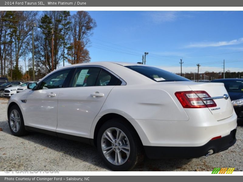 White Platinum / Dune 2014 Ford Taurus SEL