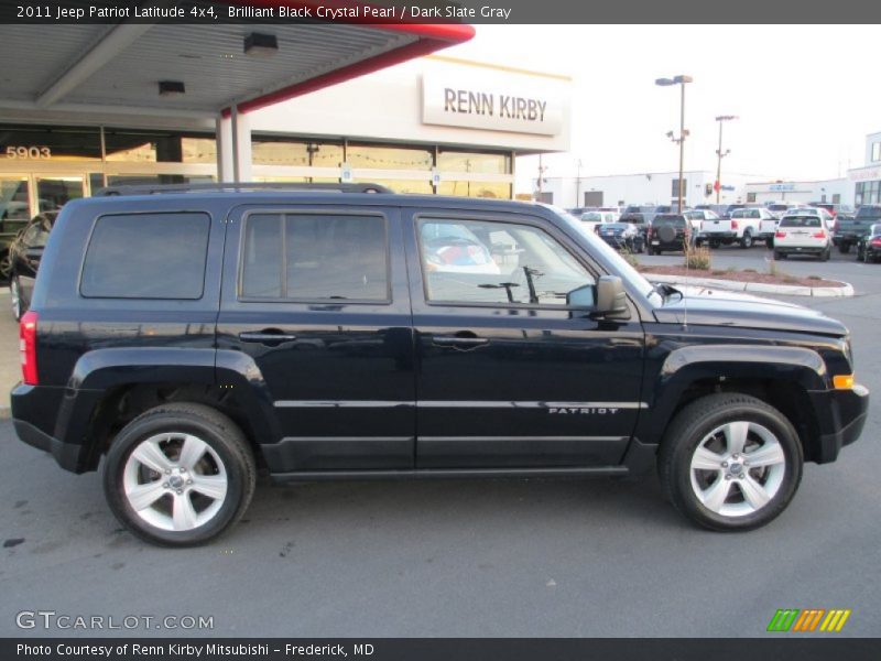 Brilliant Black Crystal Pearl / Dark Slate Gray 2011 Jeep Patriot Latitude 4x4