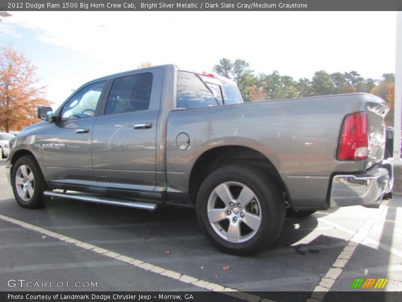 Bright Silver Metallic / Dark Slate Gray/Medium Graystone 2012 Dodge Ram 1500 Big Horn Crew Cab