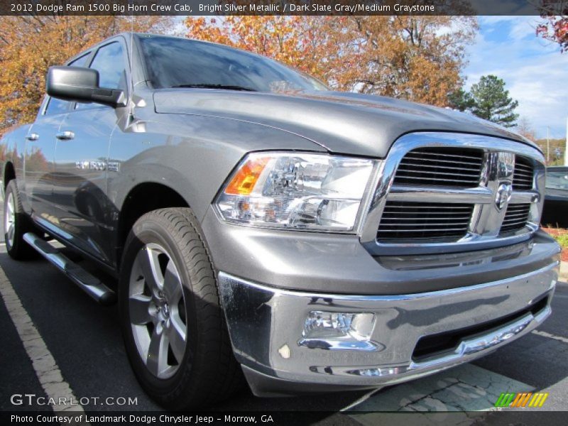 Bright Silver Metallic / Dark Slate Gray/Medium Graystone 2012 Dodge Ram 1500 Big Horn Crew Cab